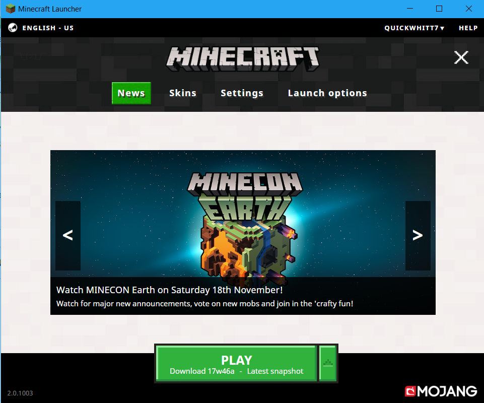 minecraft launcher coming up on as a black screen
