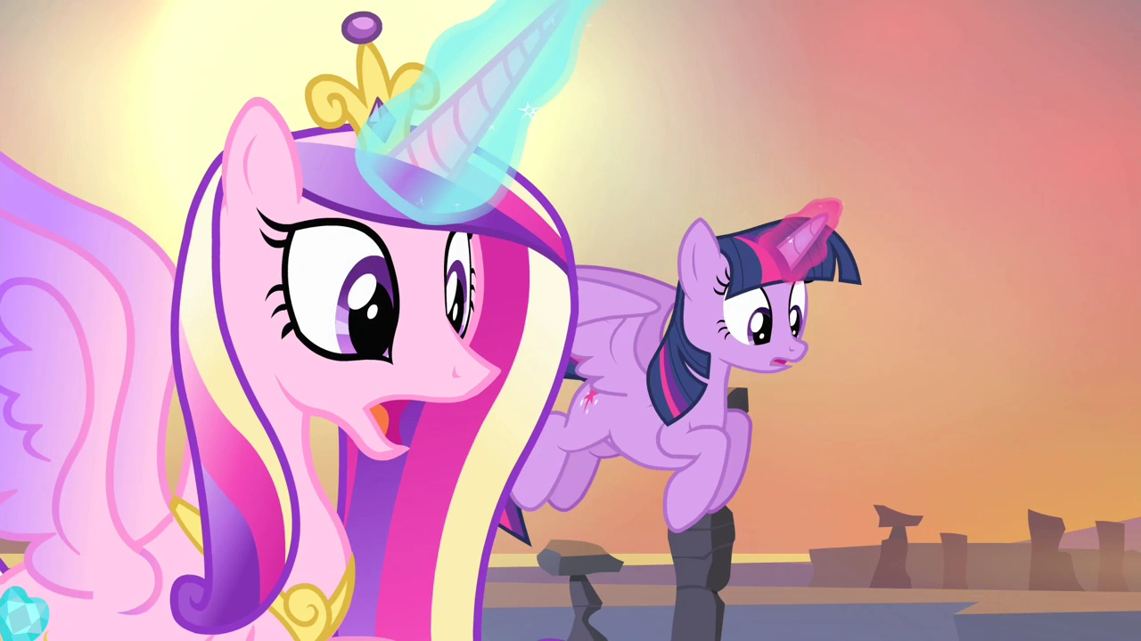 Image - Cadance and Twilight shocked S4E11.png | My Little Pony
