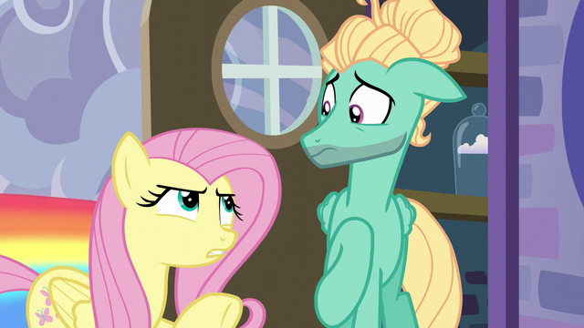 Fluttershy et Zephyr Breeze