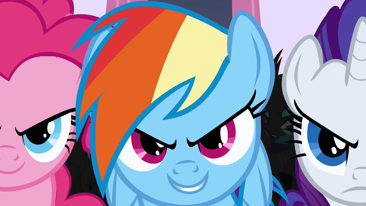 Image Fake evil ponies grin S2E26.png My Little Pony Friendship is