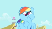 Rainbow Dash doing a funny face S1E22