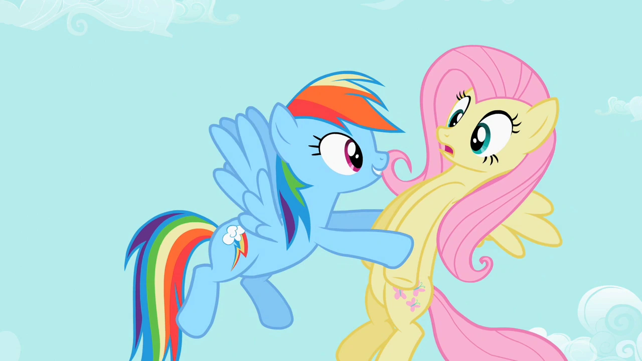 Image Rainbow Dash and Fluttershy S2E07.png My Little Pony
