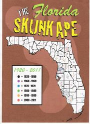 Skunk Ape Sightings maps