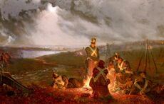 Sullivan,WilliamHolmes The Bivouac, The British Lines The Night Before The Battle Of Waterloo, June 17th 1815