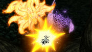 Naruto e Sasuke atacando Obito