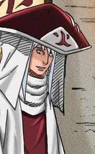 Seireitou dressed in Hokage robes