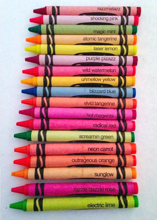 Image 100 Crayola Crayons Pack Fluorescent Crayons.png Neon colors