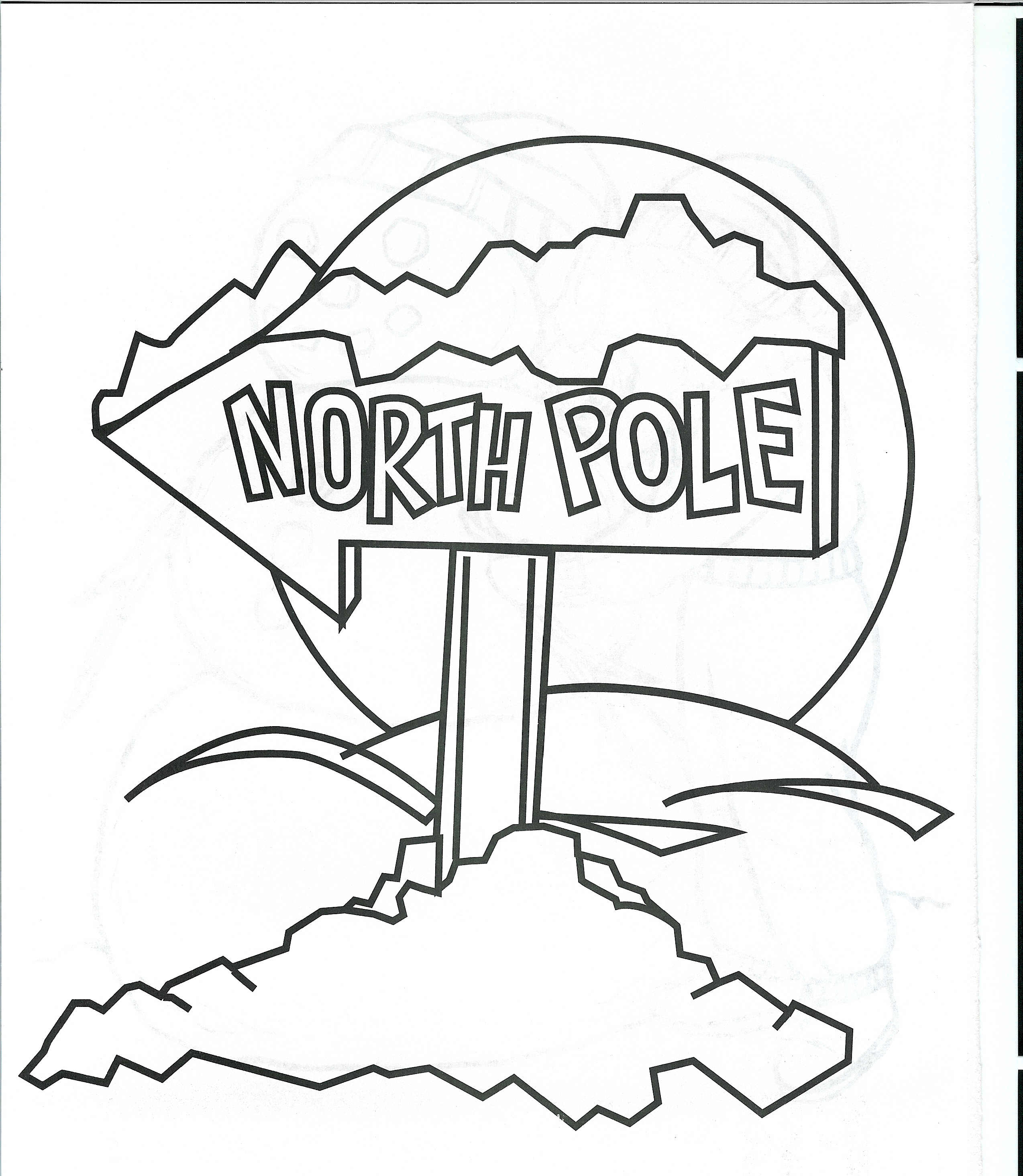 Coloring Pages North Pole Coloring Page north pole coloring page eassume com bear from totem templates coloring