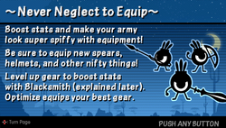 Never neglect to equip