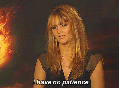 Jennifer Lawrence talking about patience