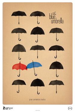 Rct332 blue umbrella poster