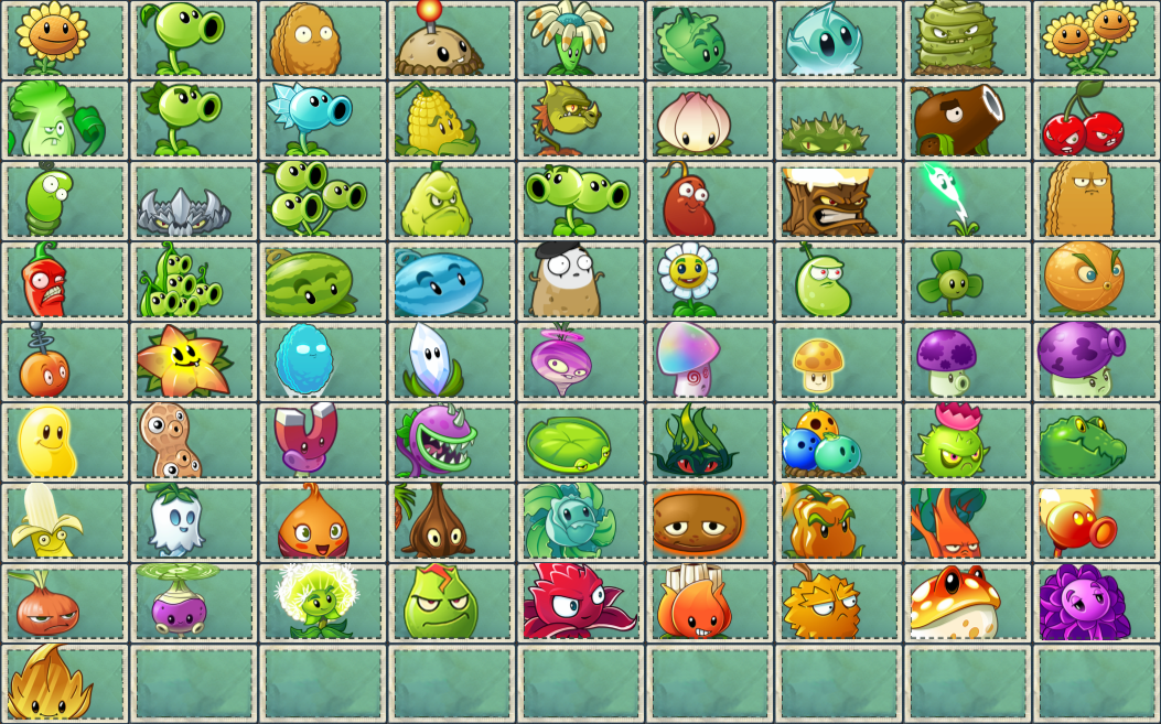 Image All Plants from PvZ2.png Plants vs. Zombies Wiki Fandom