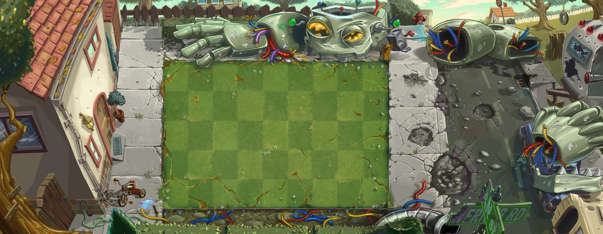 Image PvZ Heroes Lawn.png Plants vs. Zombies Wiki Fandom powered