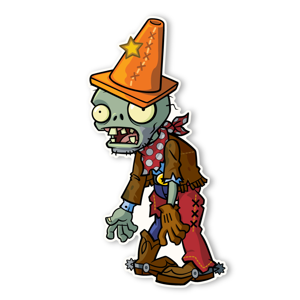 Image Conehead Cowboy Zombie.jpg Plants vs. Zombies Wiki Fandom