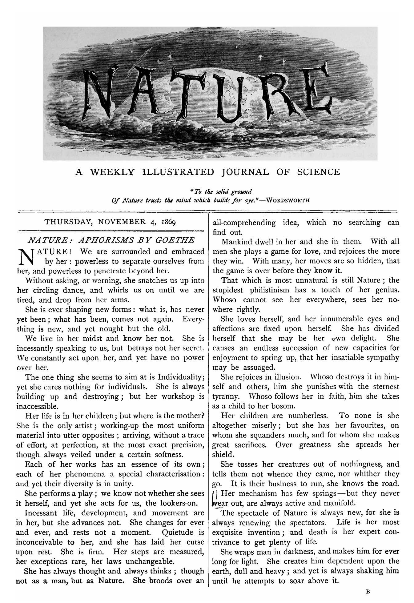 descriptive essay about nature