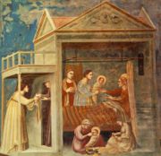 Giotto - Scrovegni - -07- - The Birth of the Virgin