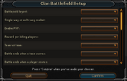 Clan Battlefield Setup interface
