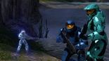 Epsilon walks over to Tucker and Caboose