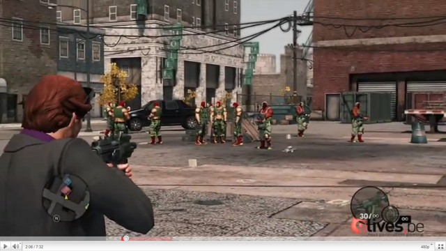 File:Luchadores - standing in parking lot in gameplay preview.png