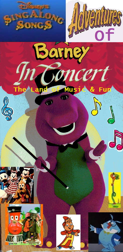 Disney's Sing Along Songs' Adventures of Barney In Concert The Land of