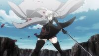 Karasuba defending the Island