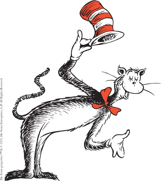 Image result for dr, seuss cat in the hat