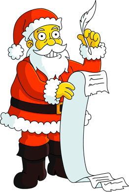 Image result for santa simpsons