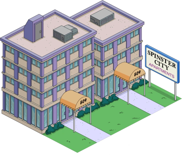 Spinster City Apartments The Simpsons Tapped Out Wiki Fandom