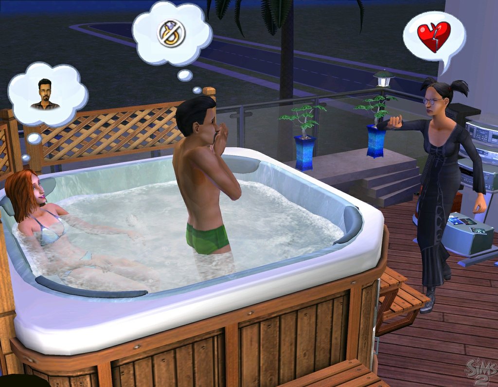swingers hot tub sims 2 Adult Pics Hq