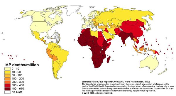 Indoor Air Polution map-deaths