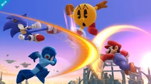 Sonic attacking pac man.jpg (96 KB) Sonic attacking pac man