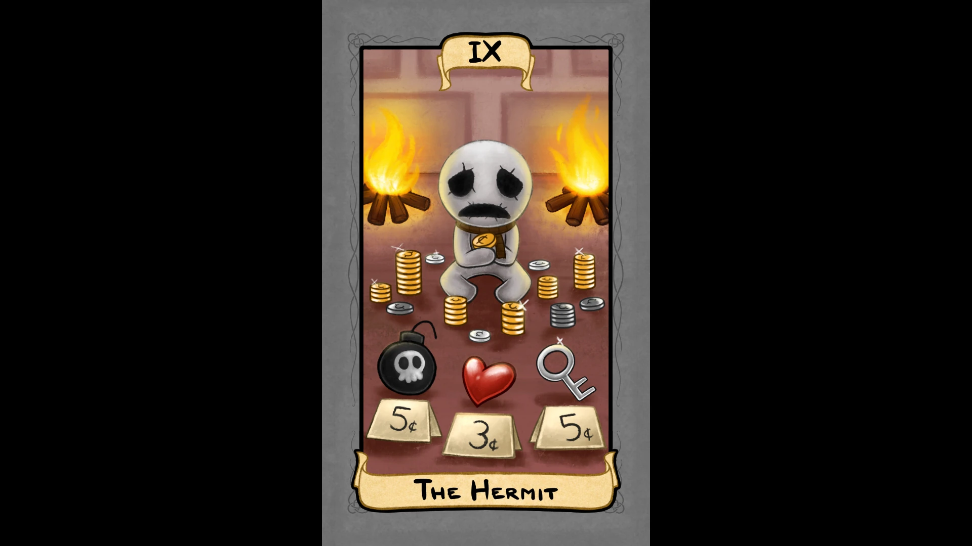 The Binding of Isaac Rebirth IX The Hermit Steam Trading Cards Wiki FANDOM powered by Wikia