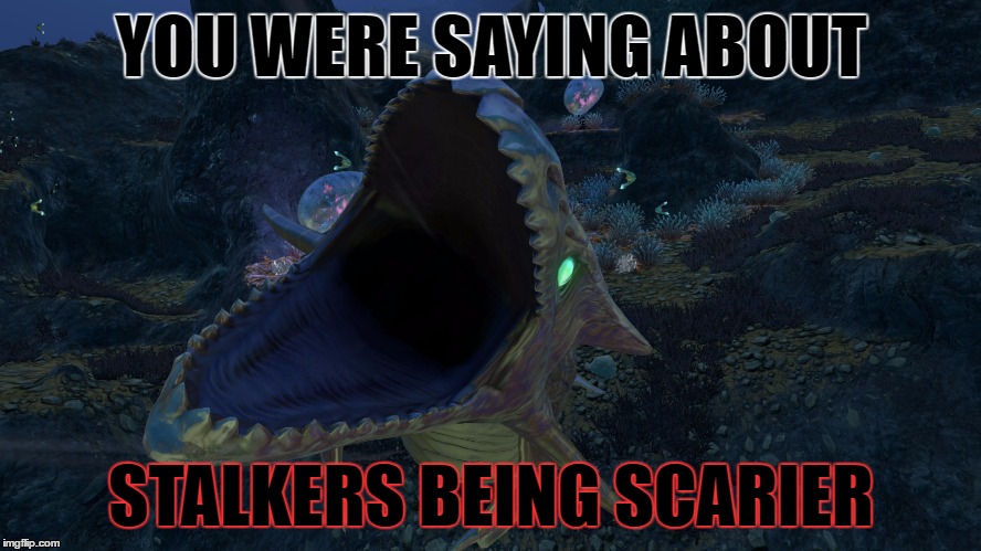 bikestman meets reaper leviathan subnautica