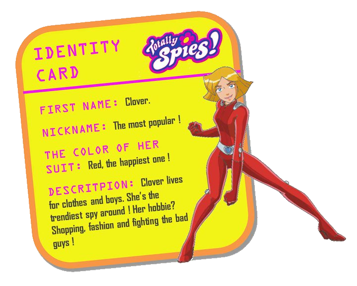 Totally Spies Saison 7 Date De Sortie Image - Clover Identity card.png | Totally Spies Wiki | FANDOM powered