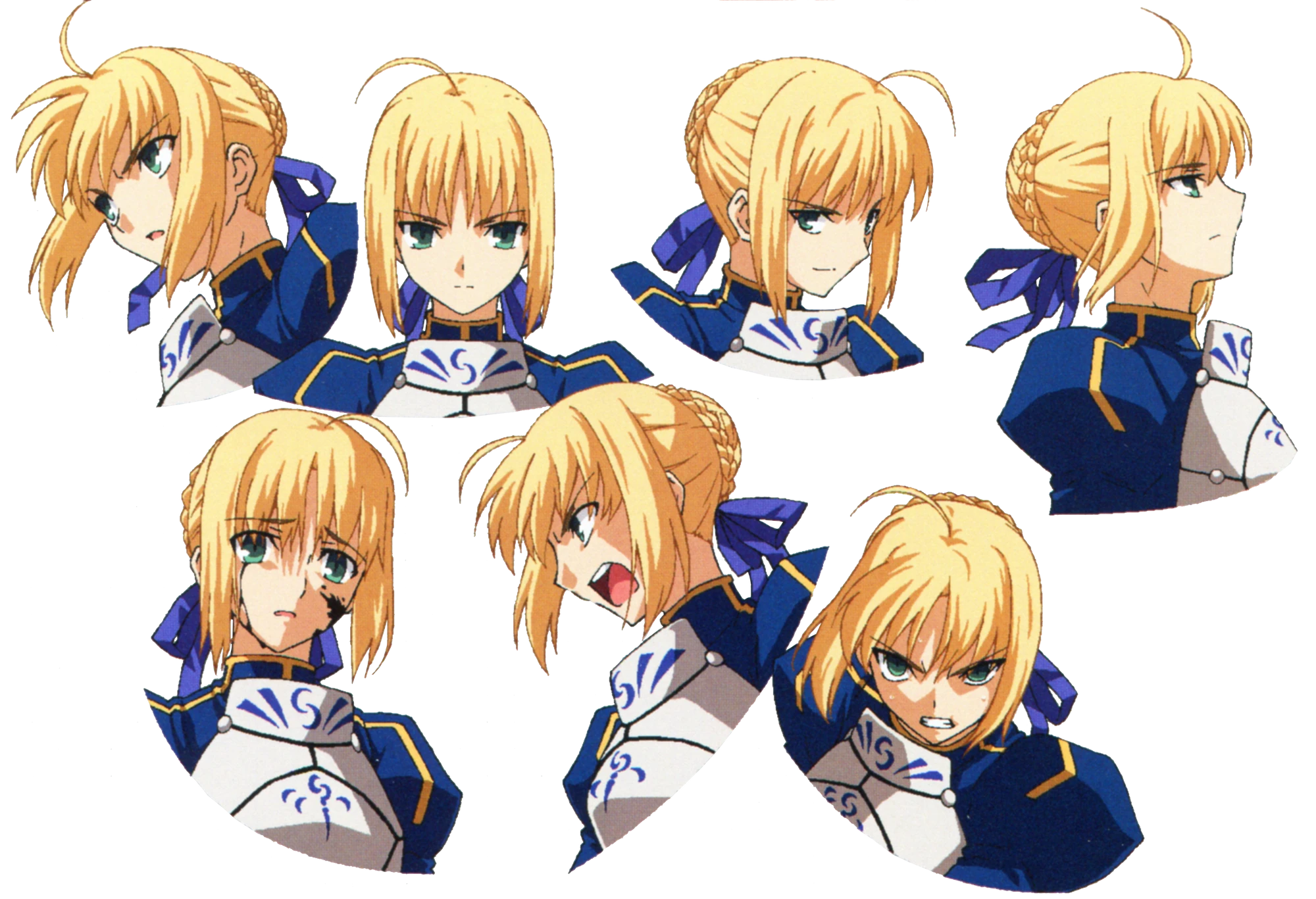 Image Saber Ufotable Fate Zero Character Sheet2 png TYPE MOON Wiki 