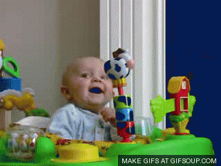 Image result for happy but scared gif