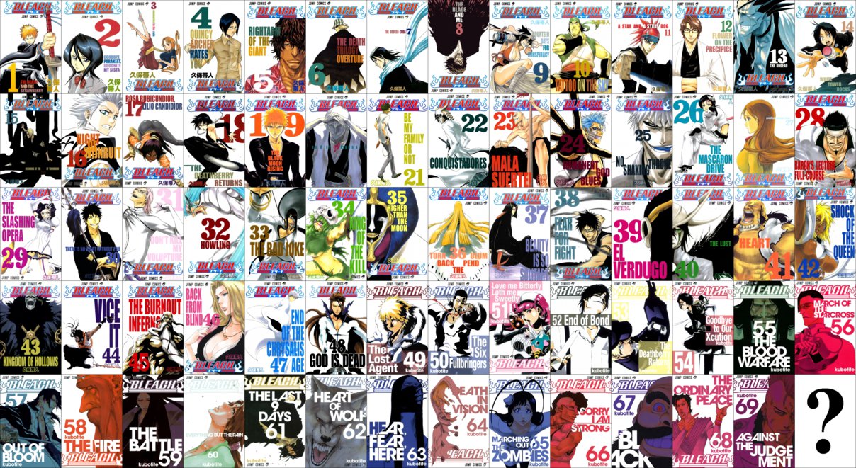 Image All bleach manga volume covers by szofrond8o5gsh.jpg VS Battles Wiki Fandom powered