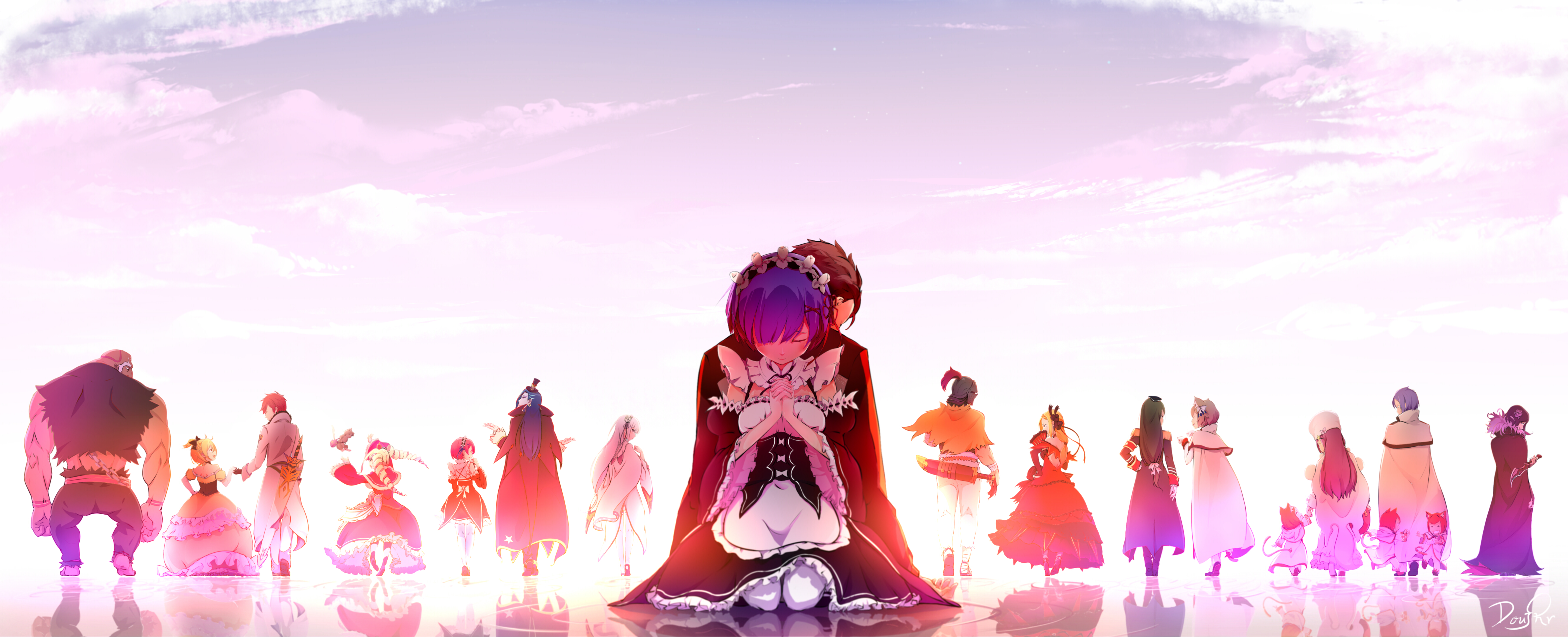 Re:Zero Anime Characters 4K Wallpaper #4.2702