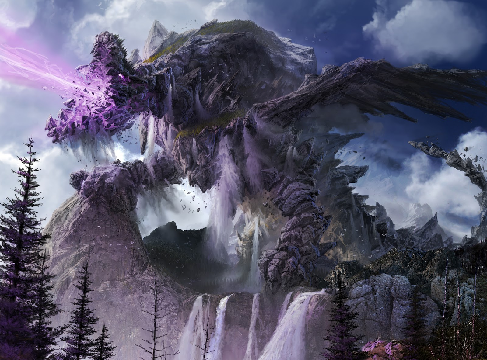 dragon landscape. dragon landscape.