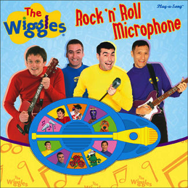 The Wiggles Rock n Roll Microphone Interactive Play a Song Electronic Sound book The Wiggles Rock n Roll Microphone Interactive Play a Song Electronic Sound book