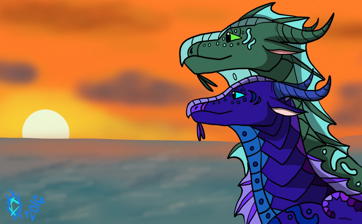 Image Fathom and Indigo.png Wings of Fire Wiki FANDOM powered by