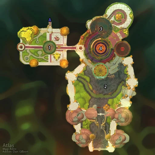 Sunwell Plateau map