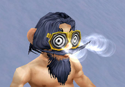Gnomish X-Ray Specs, Snow Background, Gnome Male