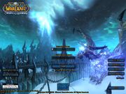 Login screen Wrath of the Lich King
