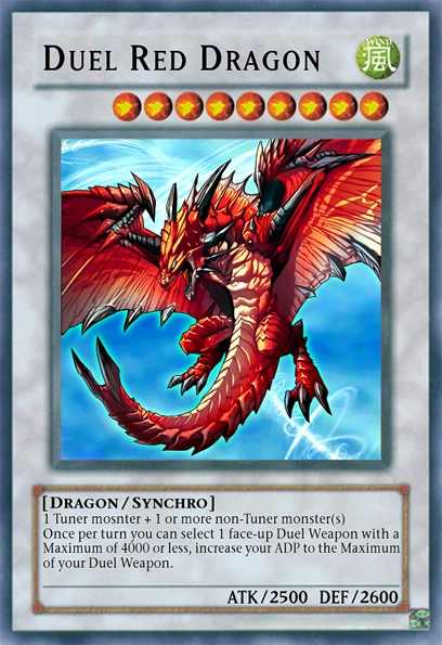 Image - Duel Red Dragon.png | Yu-Gi-Oh Card Maker Wiki | Fandom powered ...