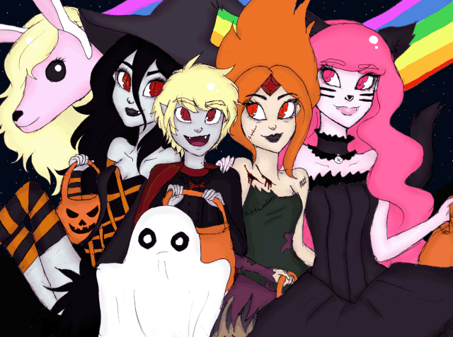 File:Halloweenat by natsunohuyana-d5jnzic.gif