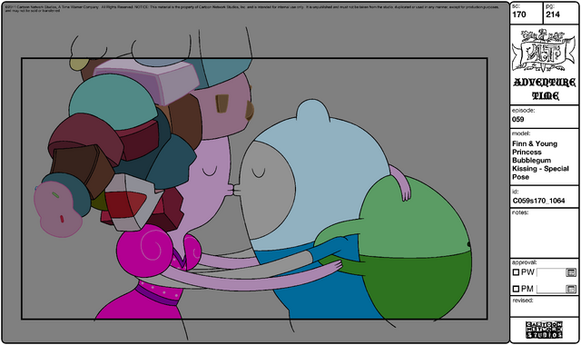 File:Modelsheet Finn & Young Princess Bubblegum Kissing - Special Pose.png