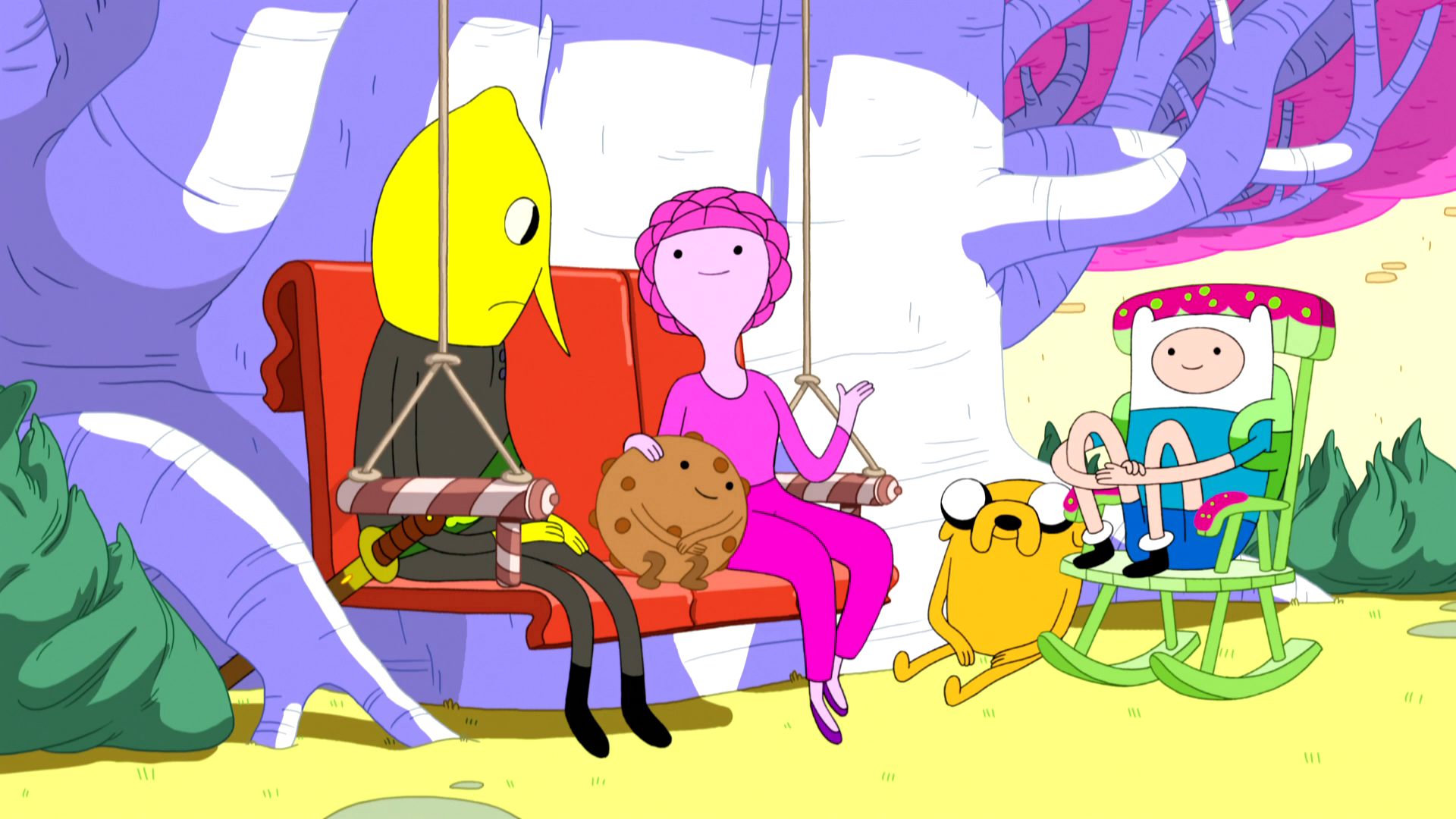 Image S4e20 Pb And Lg On A Bench Png Adventure Time Wiki Fandom