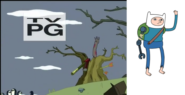 File:AdventureTimeOpeningArmComparisonToFarmworldFinn.png