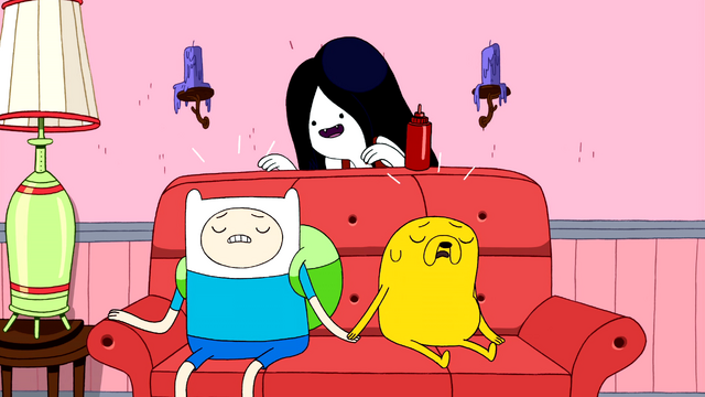 File:S2e26 Marceline scaring Finn and Jake.png